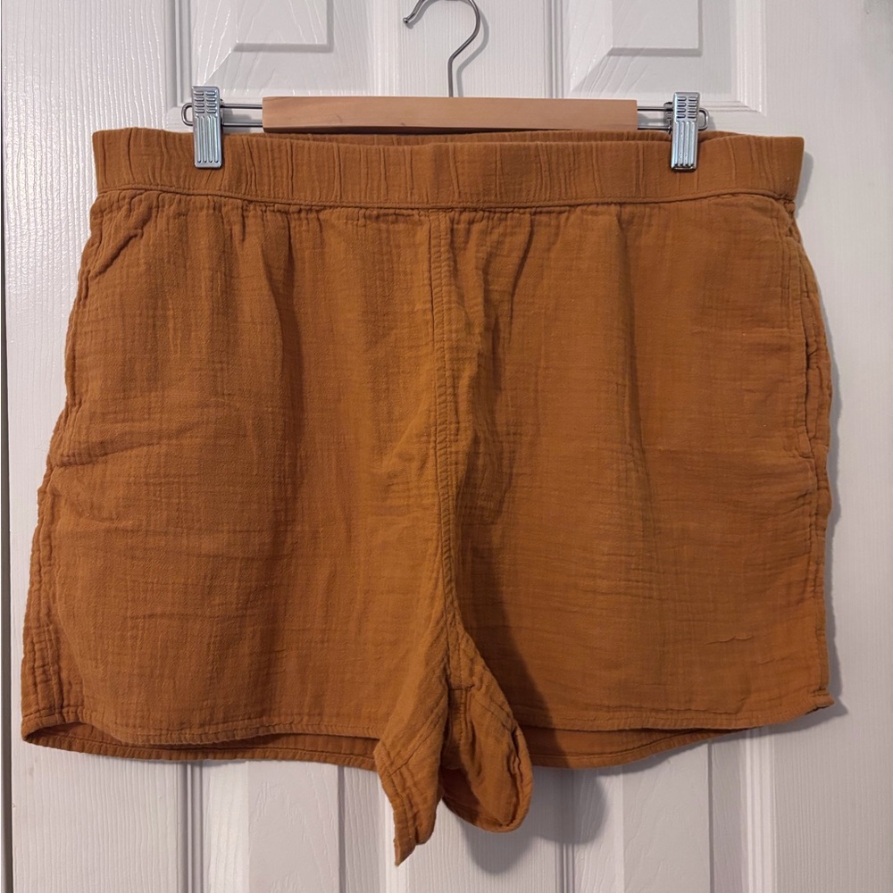 Universal Thread Women’s Lightweight Gauze Shorts — Mustard